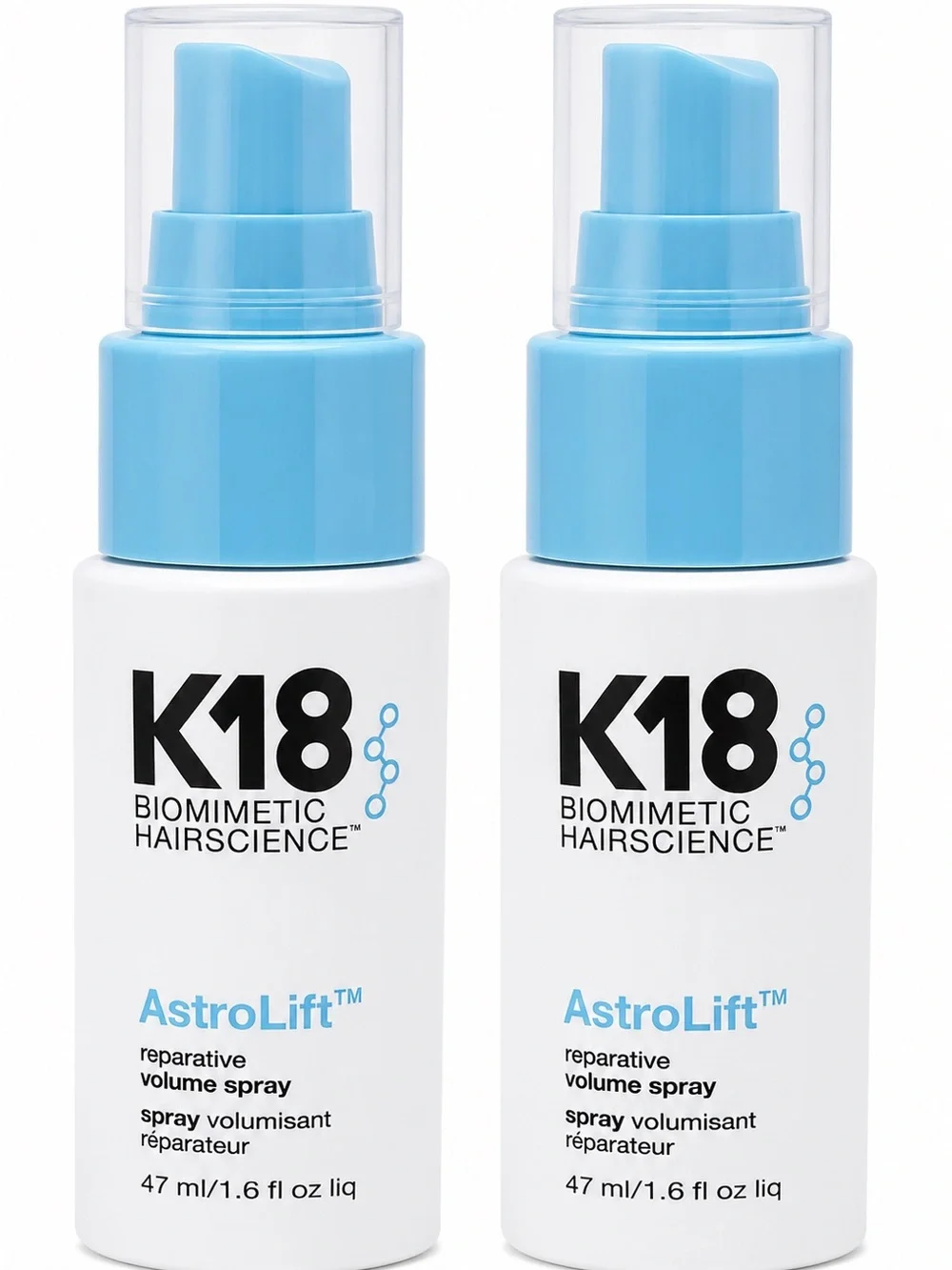 K18 Biomimetic Hairscience AstroLift Reparative Volume Spray, 1.6 Oz, Set Of 2